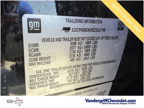 Certified 2025 Chevrolet Silverado 1500 Custom RWD image 28
