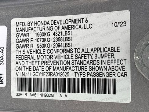 Certified 2024 Honda Accord LX image 33