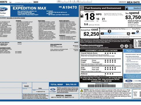 Used 2021 Ford Expedition Max Limited AWD/4WD image 3