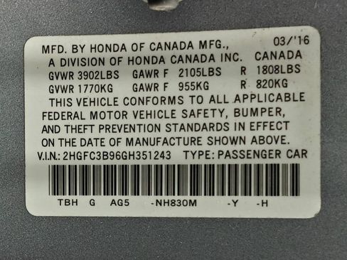 Used 2016 Honda Civic Touring image 52
