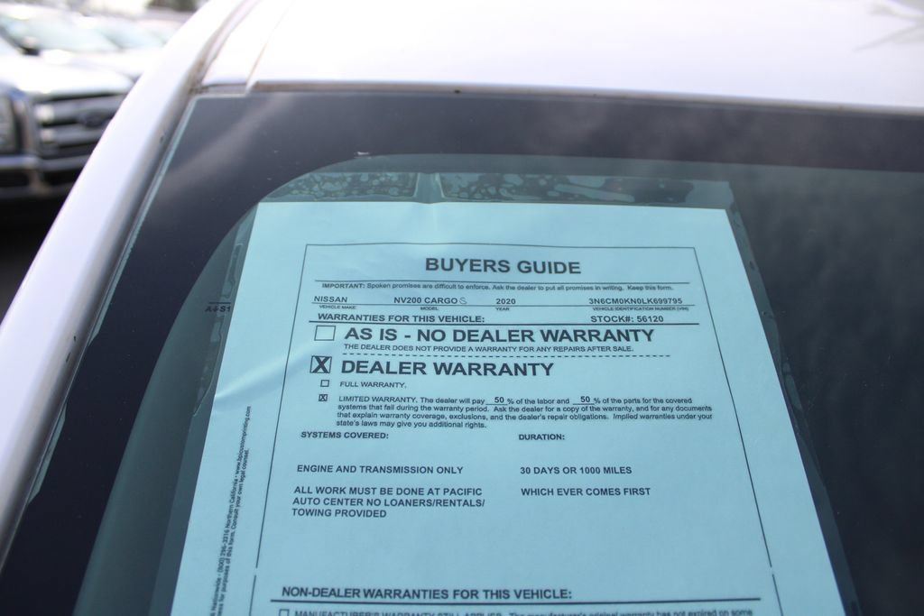 Used 2020 Nissan NV200 S w/ Back Door Glass Package FWD image 48