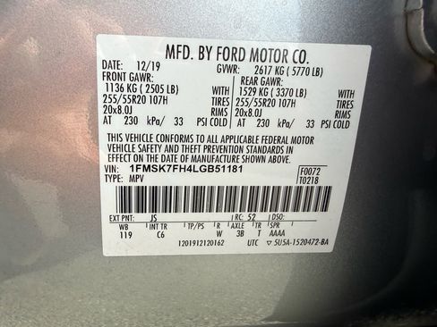 Used 2020 Ford Explorer Limited image 50