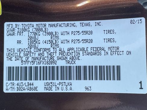 Used 2015 Toyota Tundra Limited RWD image 38