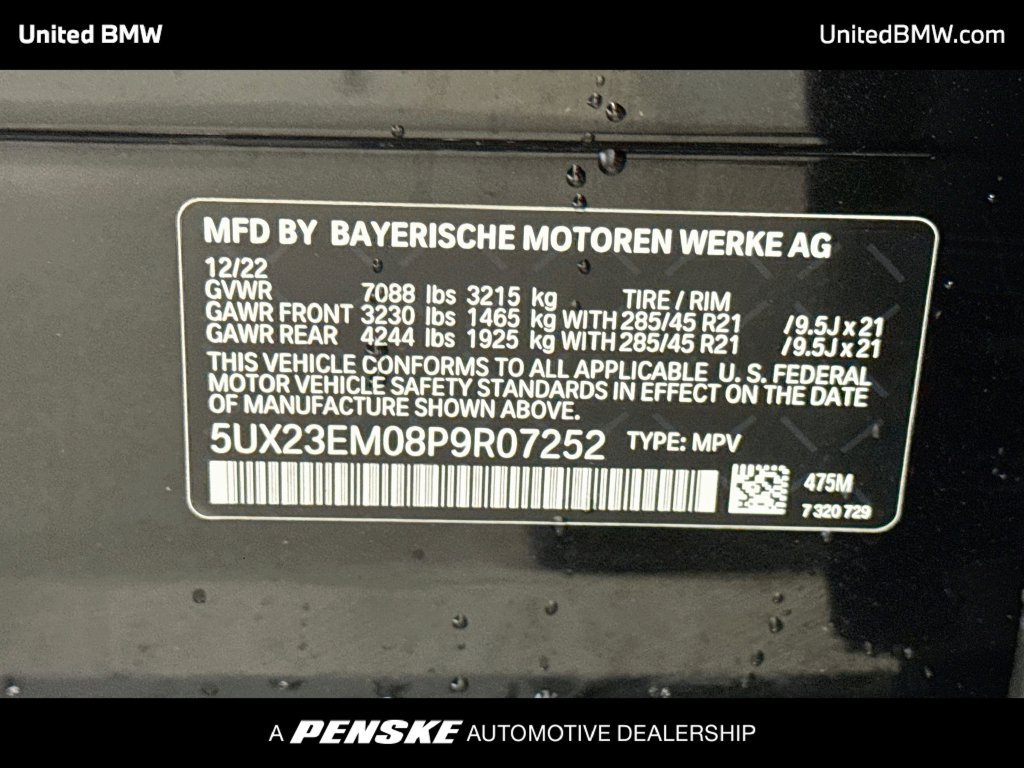 Certified 2023 BMW X7 xDrive40i AWD/4WD image 16