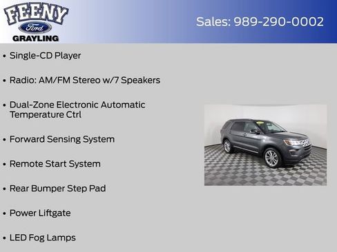 Certified 2018 Ford Explorer XLT w/ Equipment Group 202A image 16