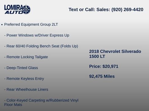 Used 2018 Chevrolet Silverado 1500 LT w/ Redline Edition AWD/4WD image 6