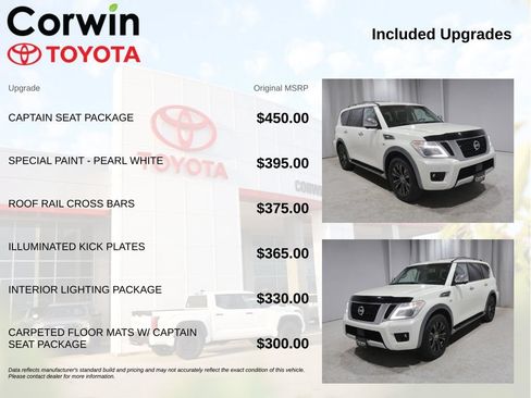 Used 2017 Nissan Armada Platinum w/ Captain Seat Package AWD/4WD image 4