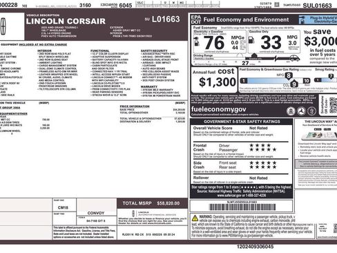 Used 2025 Lincoln Corsair Grand Touring w/ Jet Appearance Package image 26