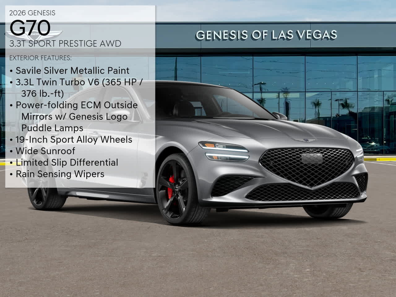 New 2026 Genesis G70 3.3T Sport Prestige AWD/4WD image 3