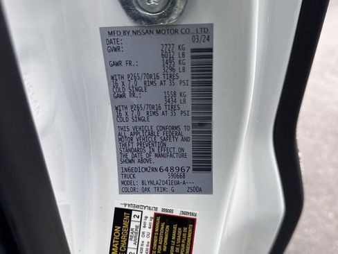 Used 2024 Nissan Frontier S w/ Technology Package image 33