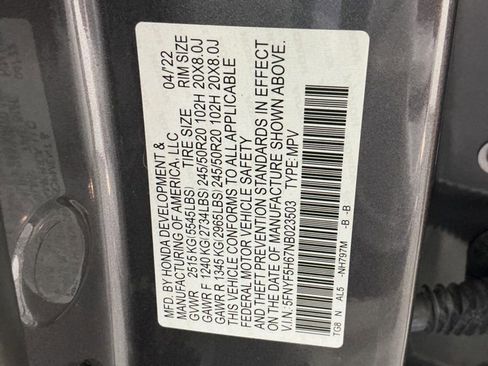 Used 2022 Honda Pilot Touring image 37