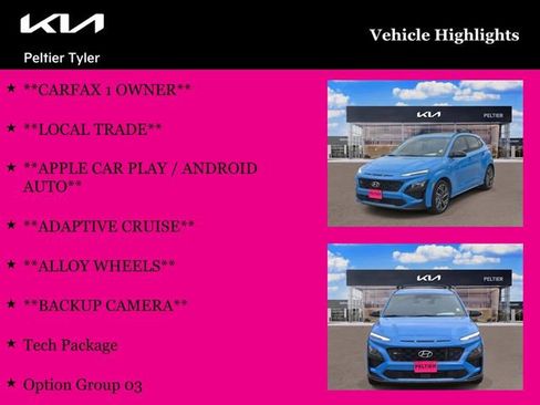 Used 2022 Hyundai Kona N Line w/ Tech Package image 12