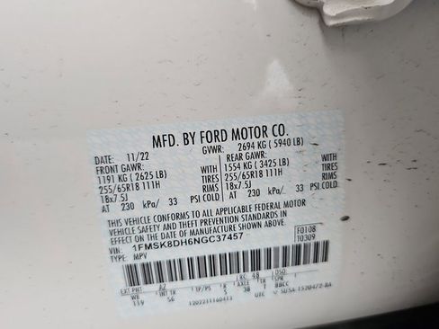 Used 2022 Ford Explorer XLT w/ Equipment Group 202A image 38