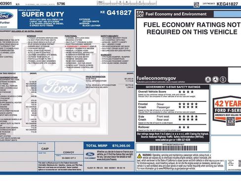 Used 2019 Ford F250 Lariat w/ Chrome Package image 2