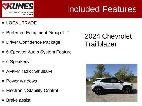 Used 2024 Chevrolet TrailBlazer LT w/ Driver Confidence Package image 3