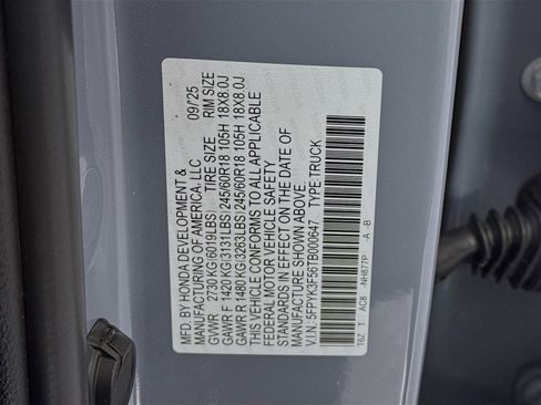 Certified 2026 Honda Ridgeline RTL image 32