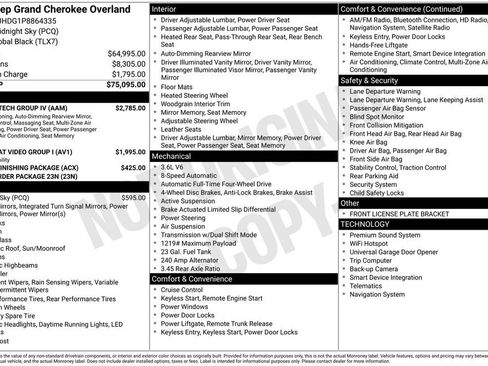 Used 2023 Jeep Grand Cherokee Overland w/ Luxury Tech Group IV image 5