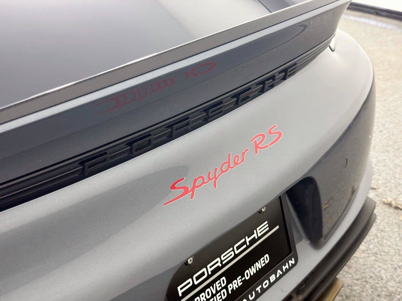 Certified 2024 Porsche 718 Boxster Spyder RS w/ Weissach Package RWD image 17