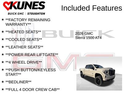 New 2026 GMC Sierra 1500 AT4 w/ Technology Package