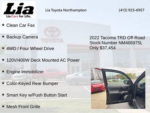 Used 2022 Toyota Tacoma TRD Off-Road w/ Technology Package AWD/4WD image 14