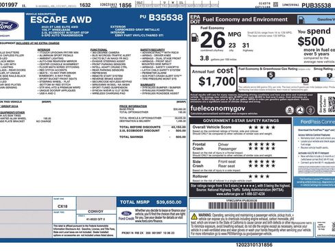 Used 2023 Ford Escape ST-Line Elite AWD/4WD image 27