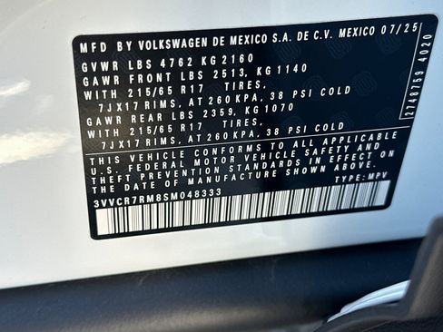 New 2025 Volkswagen Tiguan S image 25