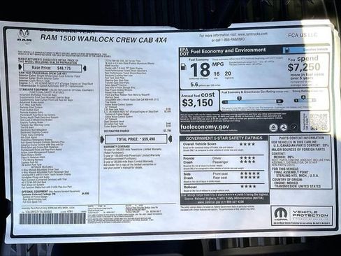 New 2026 RAM 1500 Warlock AWD/4WD image 16