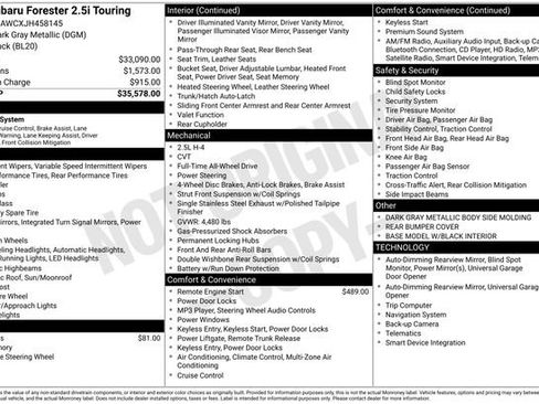 Used 2018 Subaru Forester 2.5i Touring image 12