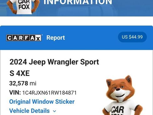 Used 2024 Jeep Wrangler Unlimited w/ Convenience Group AWD/4WD image 7