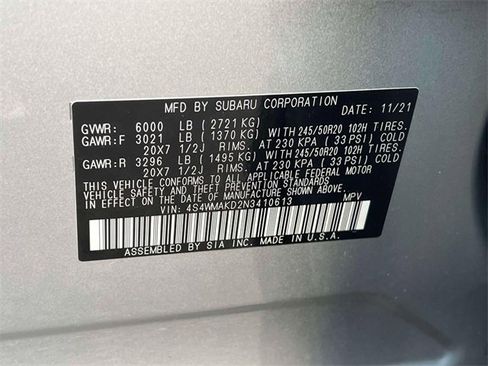 Used 2022 Subaru Ascent Limited w/ Popular Package #2A image 21