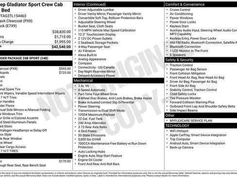 New 2026 Jeep Gladiator Sport image 3