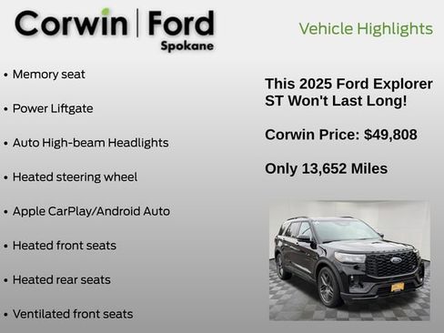 Certified 2025 Ford Explorer ST image 13