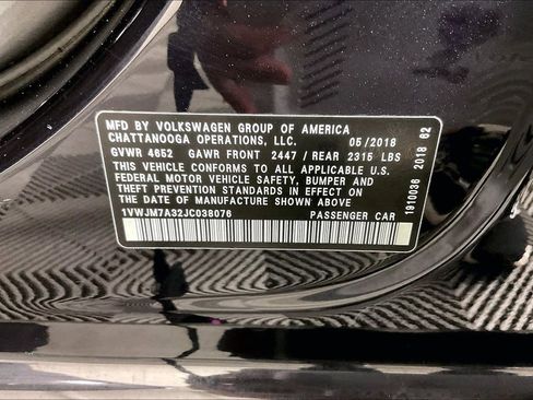 Used 2018 Volkswagen Passat 3.6 image 44