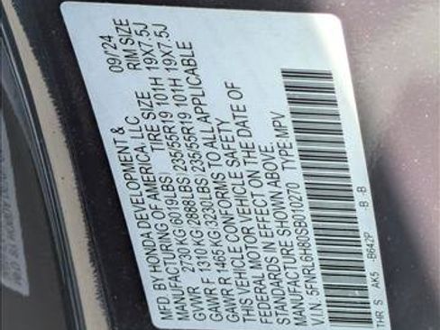 Used 2025 Honda Odyssey Touring image 16