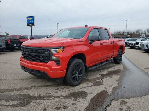 New 2026 Chevrolet Silverado 1500 Custom w/ Turbomax Blackout Package AWD/4WD image 2