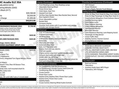 Used 2023 GMC Acadia SLE w/ Driver Convenience Package image 39