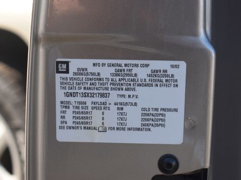 Used 2003 Chevrolet TrailBlazer LTZ w/ Skid Plate Package image 36