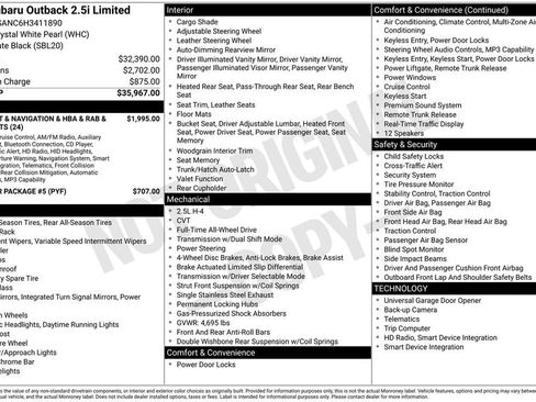 Used 2017 Subaru Outback 2.5i Limited image 3