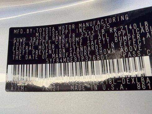 New 2026 Toyota Corolla LE w/ LE Premium Package image 17