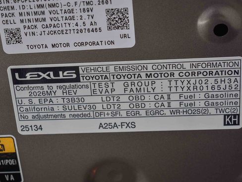 New 2026 Lexus NX 350h F Sport image 25