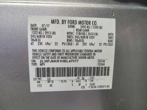 Used 2017 Lincoln MKX Select w/ Select Plus Package FWD image 33
