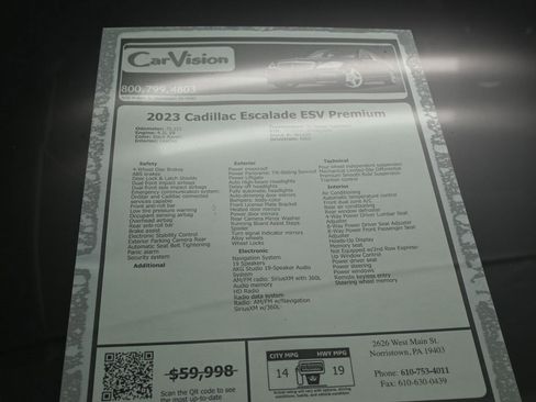 Used 2023 Cadillac Escalade ESV Premium Luxury image 42