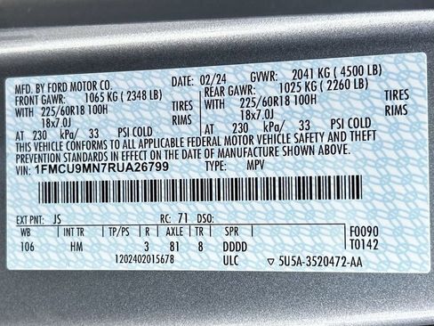 Used 2024 Ford Escape ST-Line AWD/4WD image 35