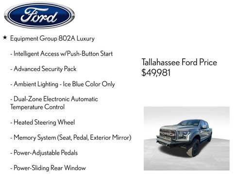 Used 2018 Ford F150 Raptor w/ Equipment Group 802A Luxury image 13