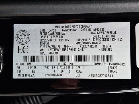 Used 2023 Ford F150 XLT w/ Equipment Group 302A High AWD/4WD image 32