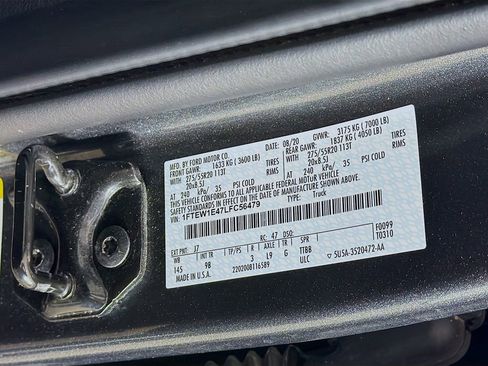 Used 2020 Ford F150 Platinum w/ Equipment Group 701A Luxury image 42