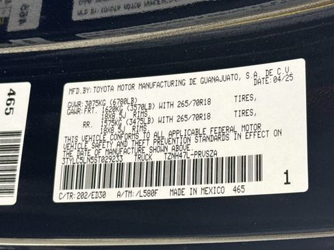 Certified 2025 Toyota Tacoma TRD Pro AWD/4WD image 36
