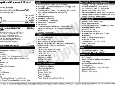 New 2026 Jeep Grand Cherokee L Limited AWD/4WD image 8
