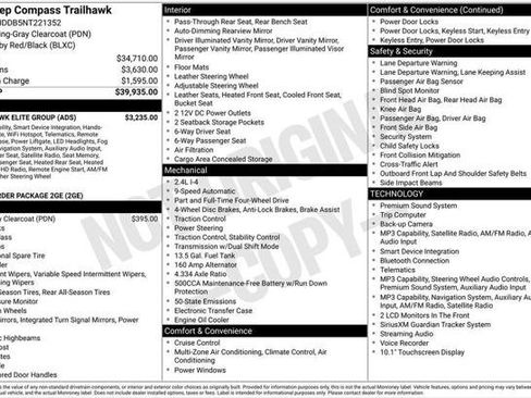 Certified 2022 Jeep Compass Trailhawk w/ Trailhawk Elite Group AWD/4WD image 4