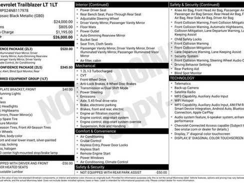 Used 2022 Chevrolet TrailBlazer LT w/ Convenience Package FWD image 35